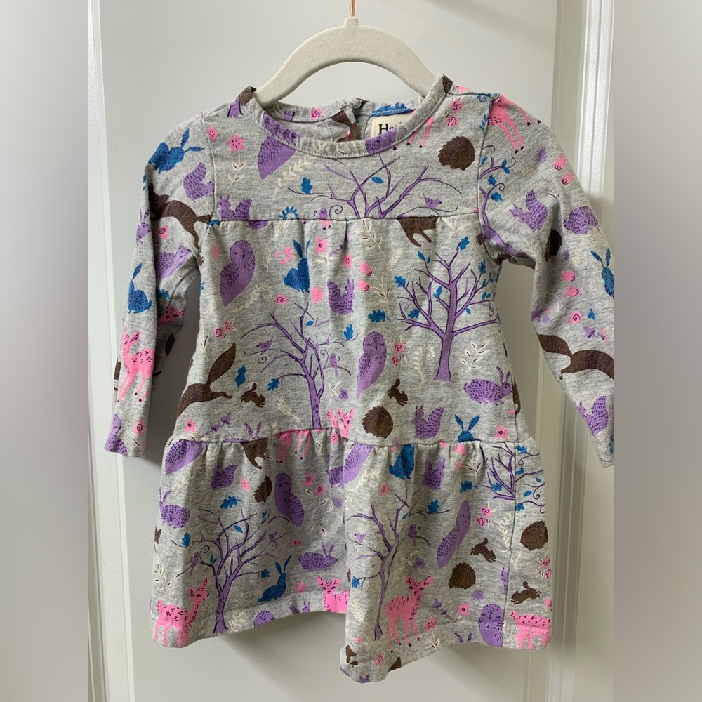 Hatley Dress, Baby Girl Dress, Whimsical Woodland Pattern 100% Cotton
